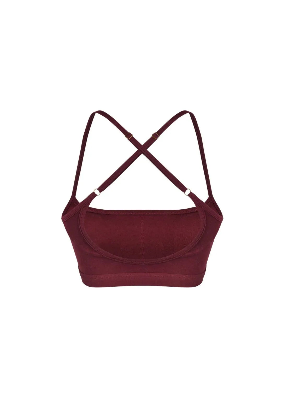 Basic Nyx Bra Burgundy back strap detail