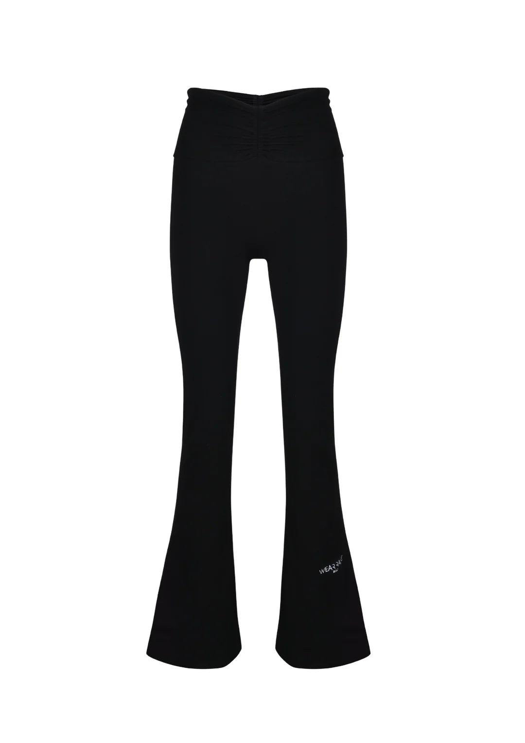 WearRame Core Luxe Scrunch Waist Flare Pants Black available in Bangkok at LAY EmSphere