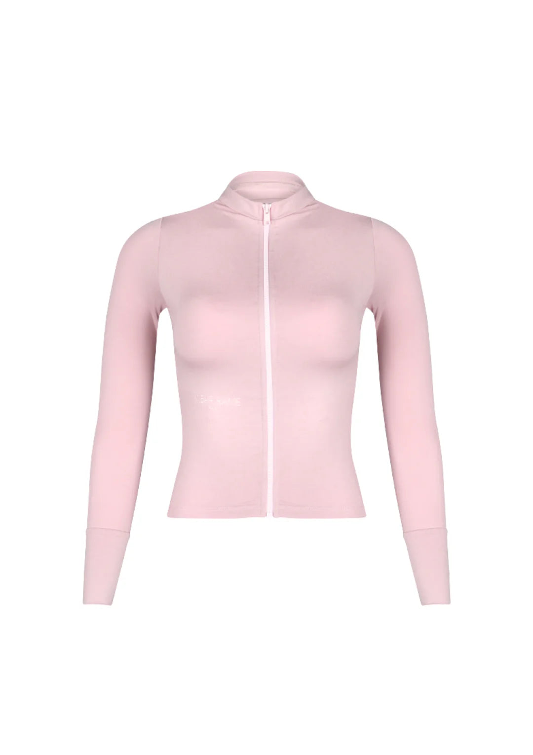 WearRame Core Sculpted Zip-Up Jacket Blush front view
