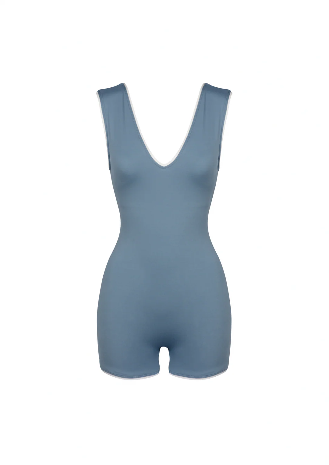 Galene Suit Oceania with white details by WearRame front view
