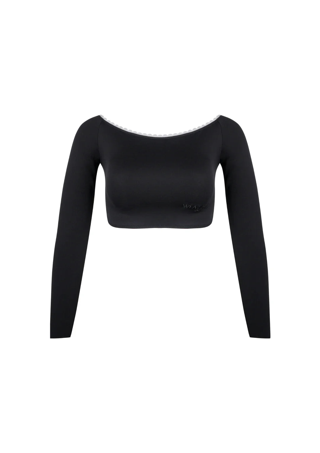 Moonlit Muse Cover Top in Black by WearRame front view