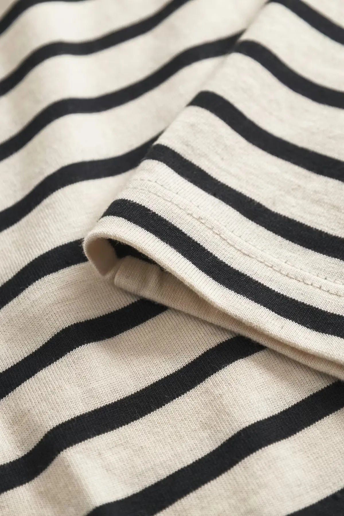 Wood Wood Ace Stripe T-Shirt Black Beauty sleeve detail