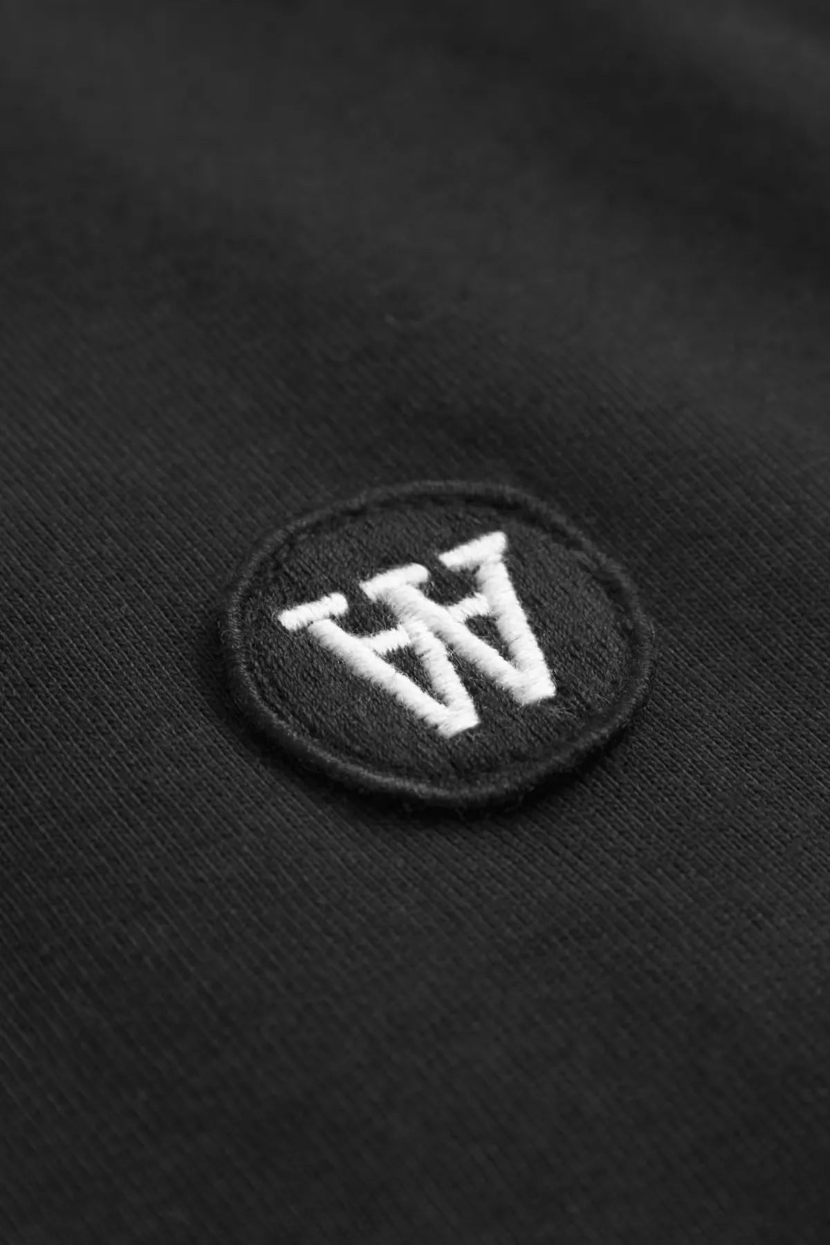 Wood Wood Ace T-Shirt Black Beauty chest logo detail