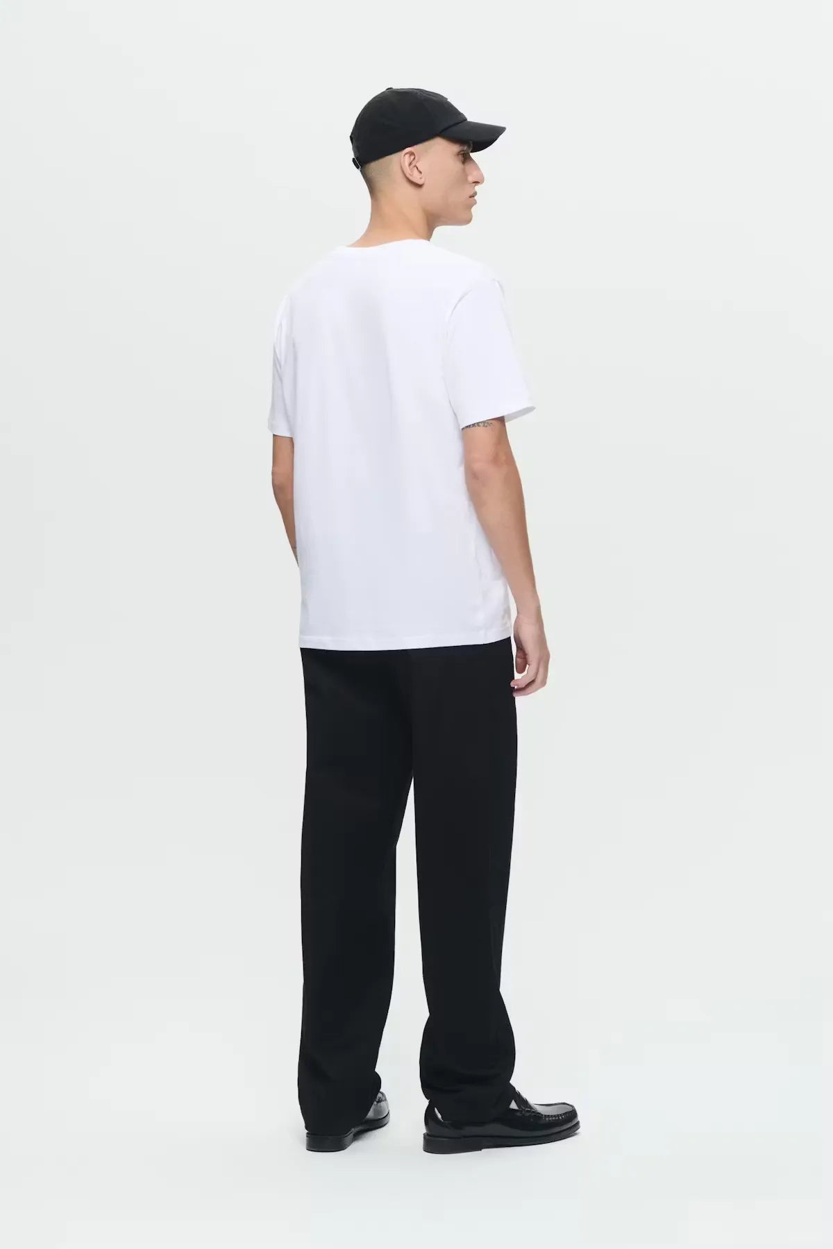 Wood Wood Ace T-Shirt White back view on model