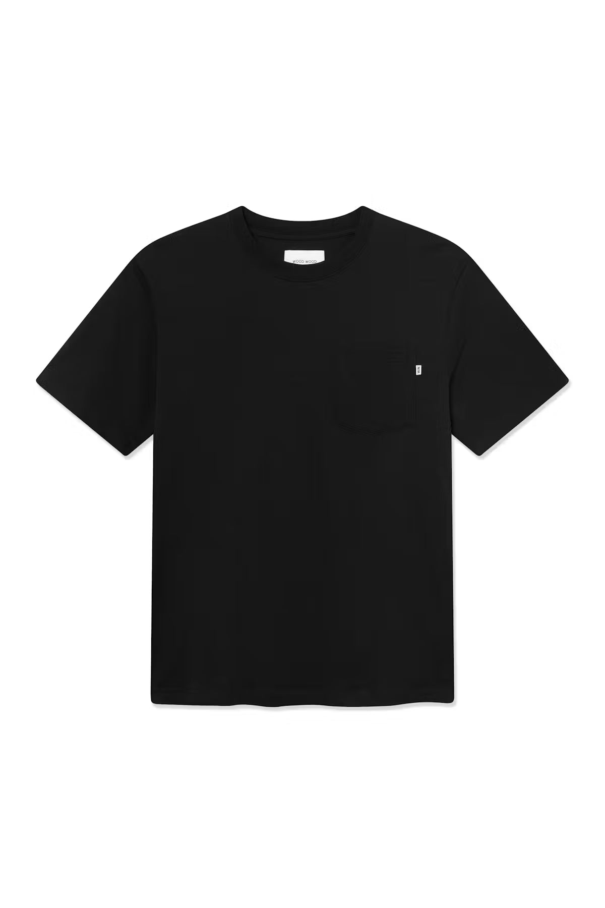 Wood Wood WW Bobby T-Shirt Bright Black front view