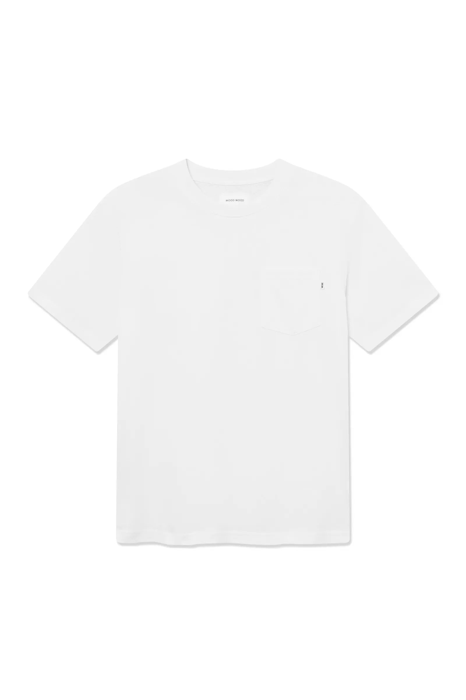 Wood Wood WW Bobby T-Shirt Bright White front view