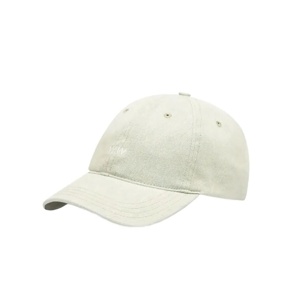 Wood Wood W.W. Cap in Light Blue Denim front view