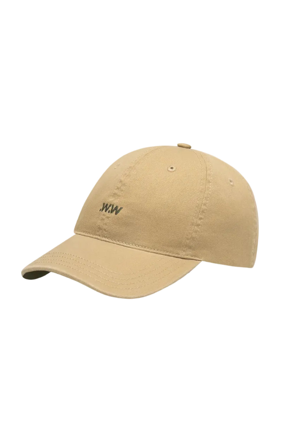 Wood Wood W.W. Cap Pale Olive Green front angle view