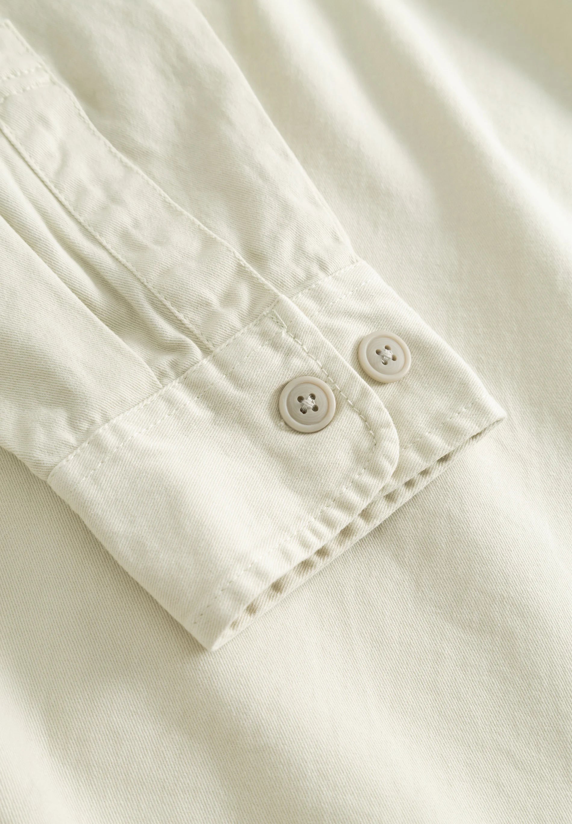 Wood Wood WW Clay X Overshirt Silver Birch cuff detail