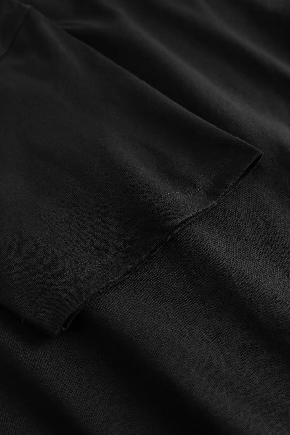 Wood Wood WW Essential T-Shirt Black sleeve detail