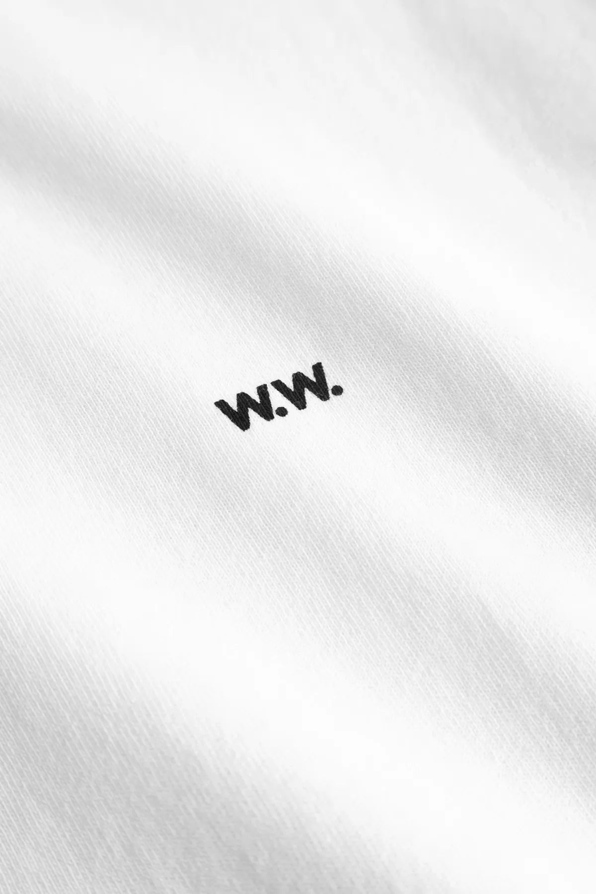 Wood Wood WW Essential T-Shirt White chest logo detail