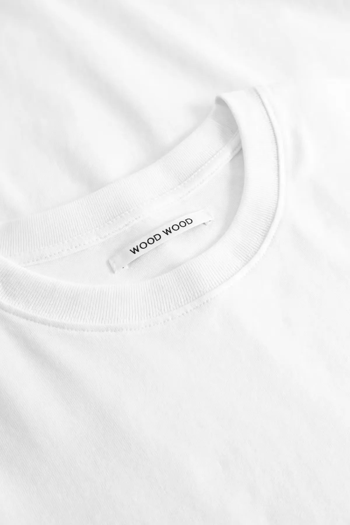 Wood Wood WW Essential T-Shirt White neckline detail