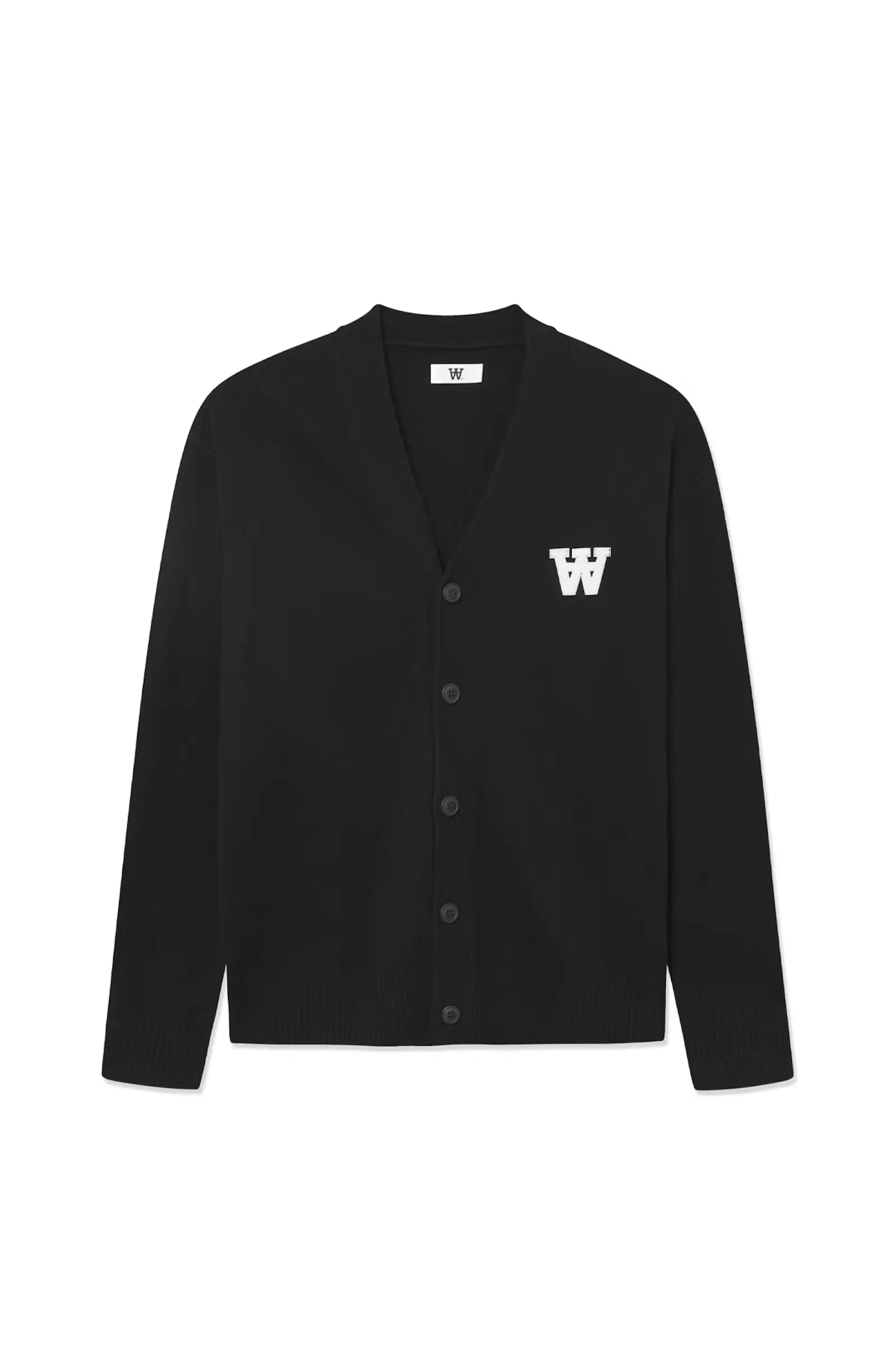 Wood Wood WW Tay Cardigan Black front view