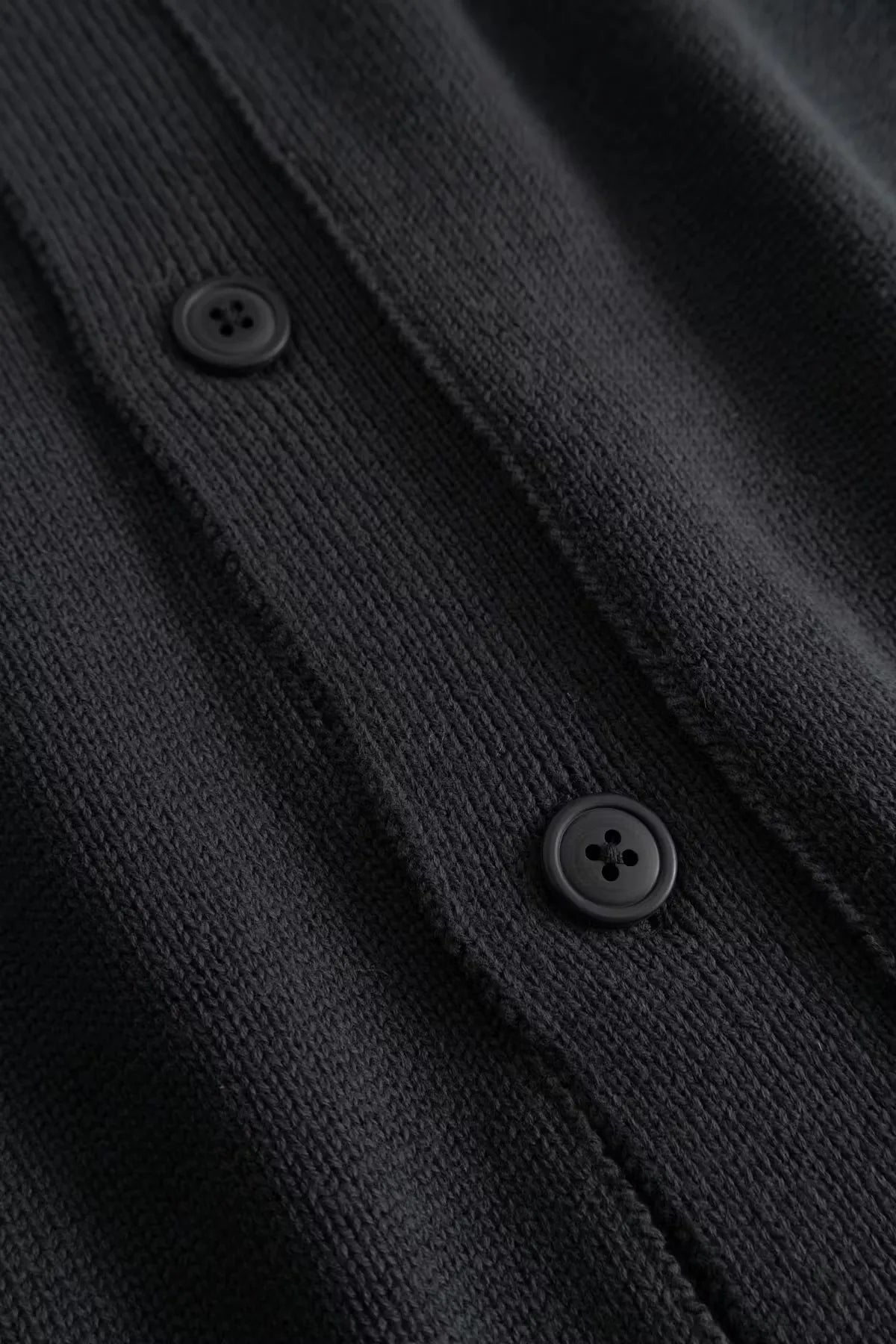 Wood Wood WW Tay Cardigan Pirate Black button detail