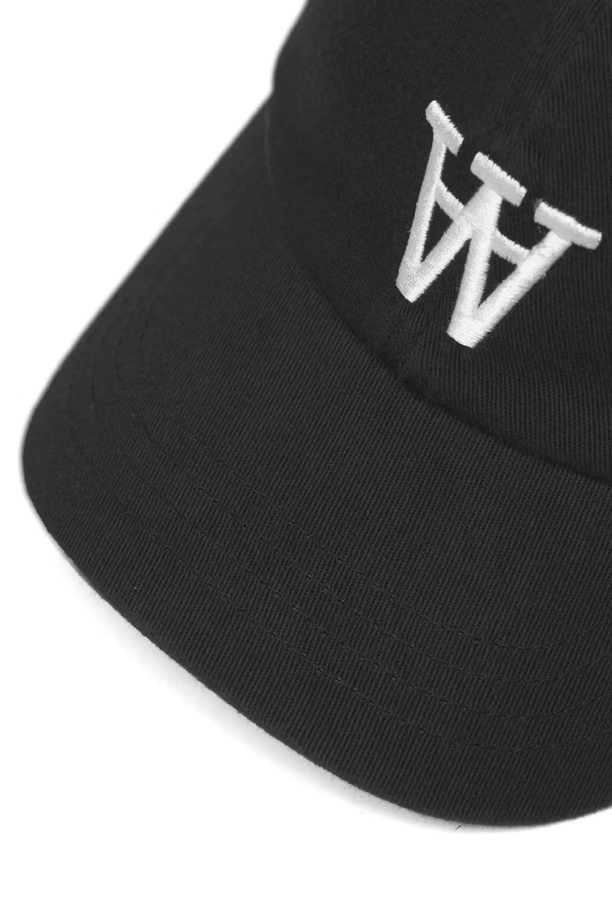 Detail of Wood Wood WWEli Cap brim in Black