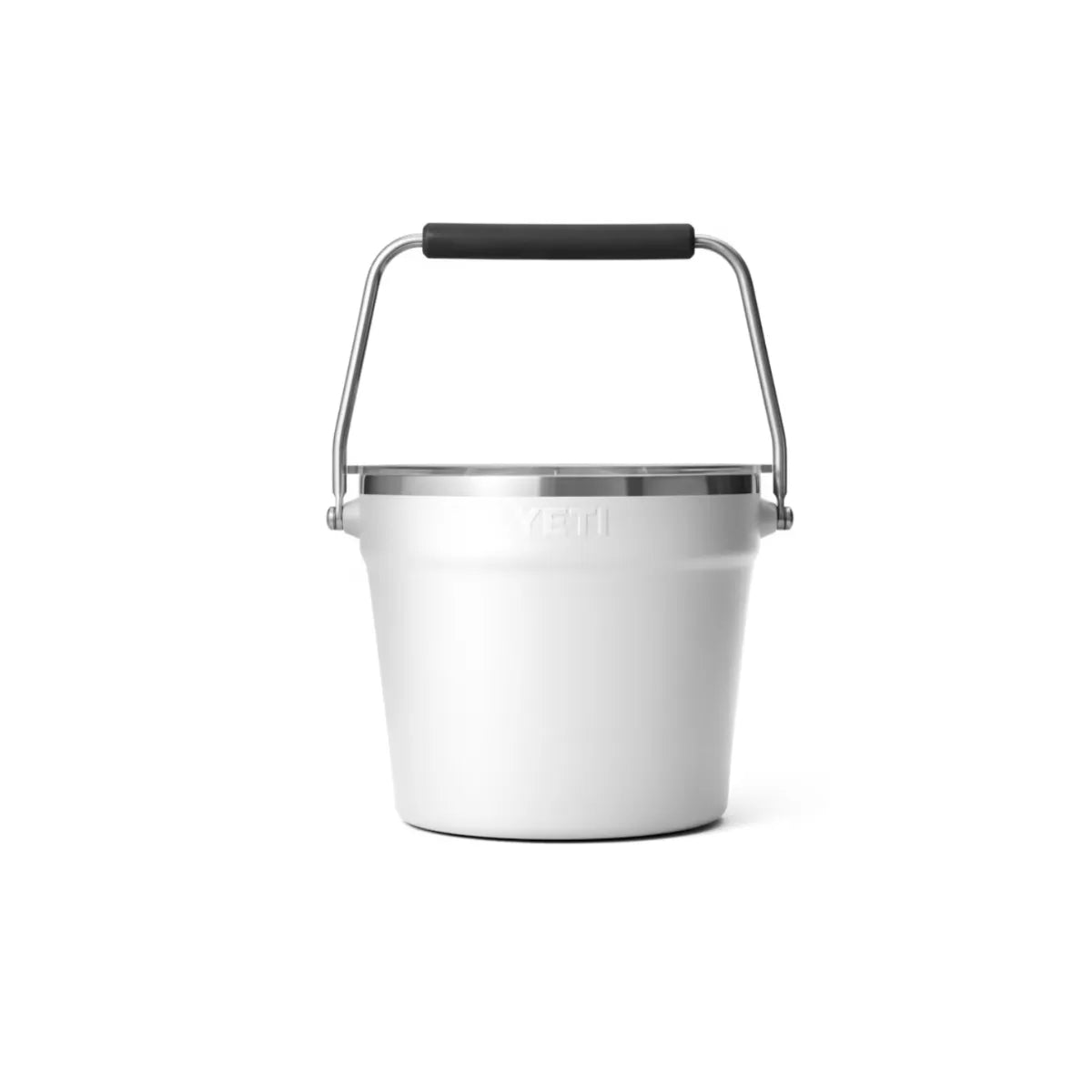 Back view of YETI Rambler Beverage Bucket White