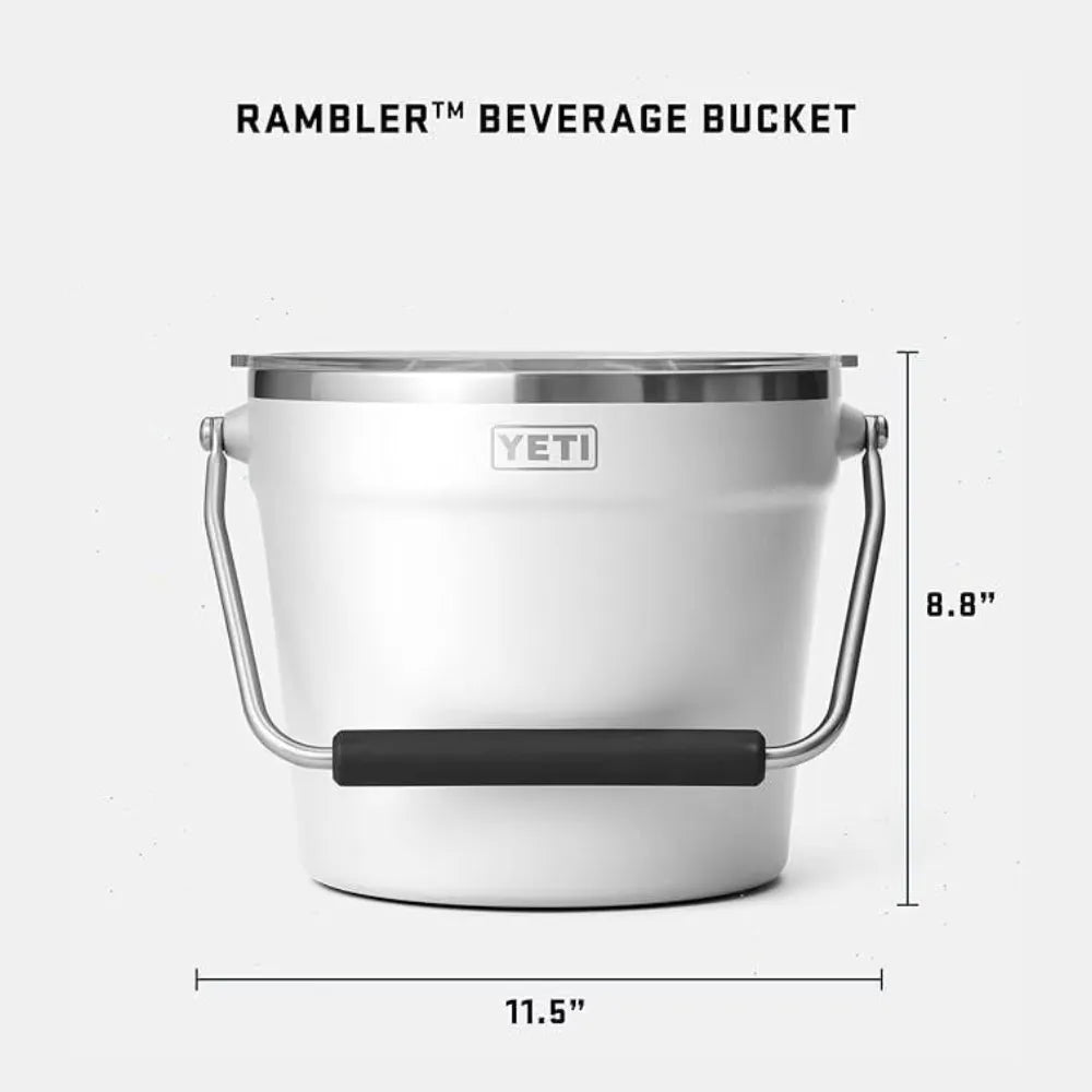 Dimensions of YETI Rambler Beverage Bucket White