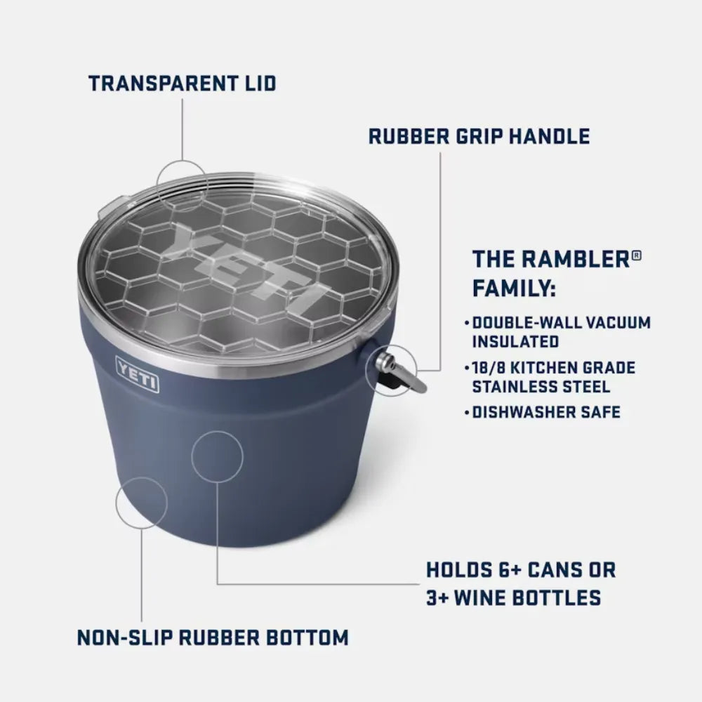 YETI Rambler Beverage Bucket White product features
