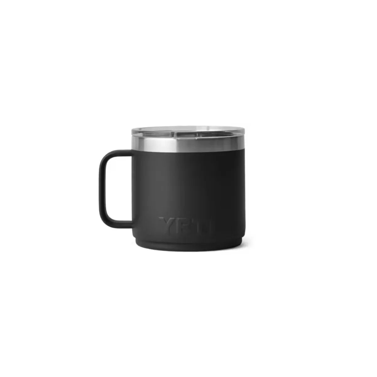Side view of YETI Rambler Mug with MagSlider Lid Black 14 Oz