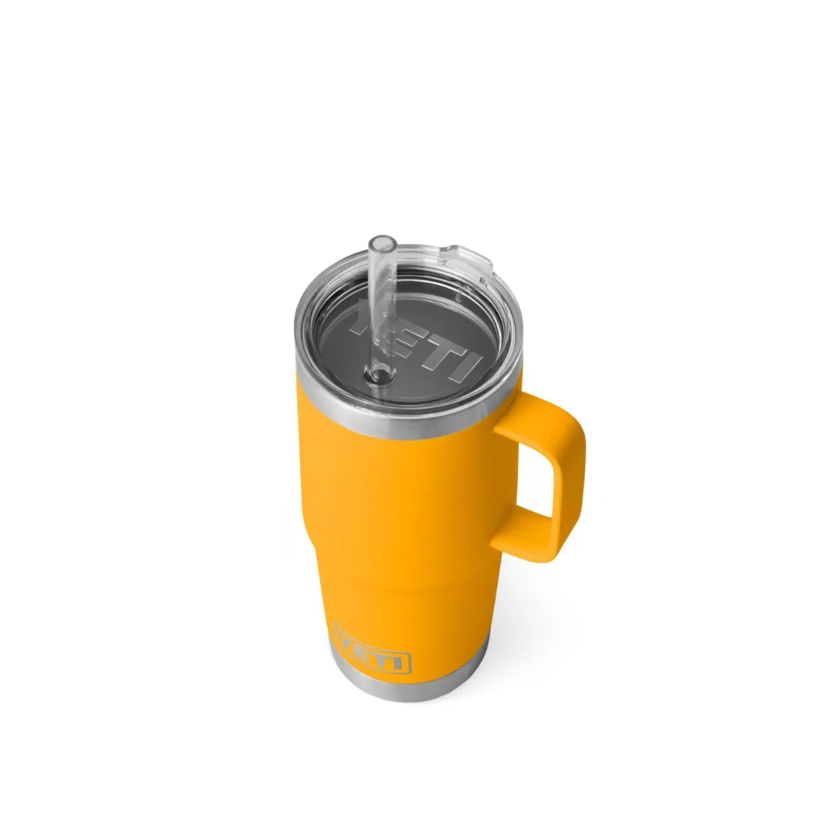 Top view of YETI Rambler Straw Mug With Straw Lid Beekeeper 25 Oz