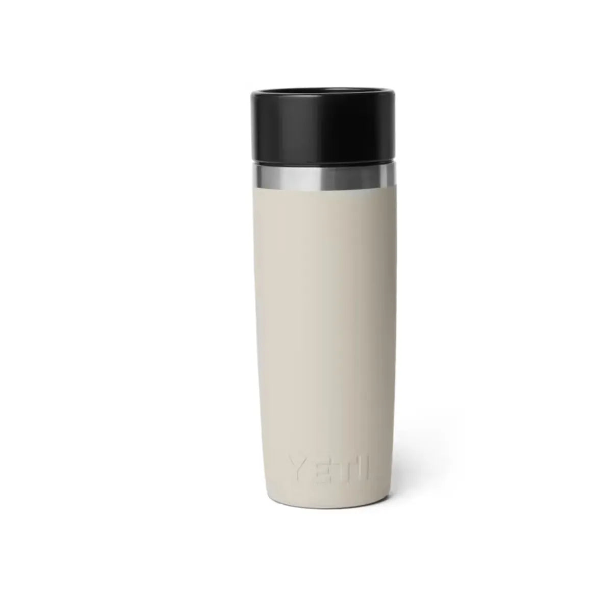Back view of YETI Rambler Travel Bottle Cape Taupe 16 Oz