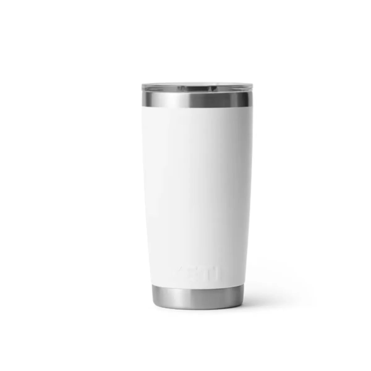 Back view of YETI Rambler Tumbler White 20 Oz