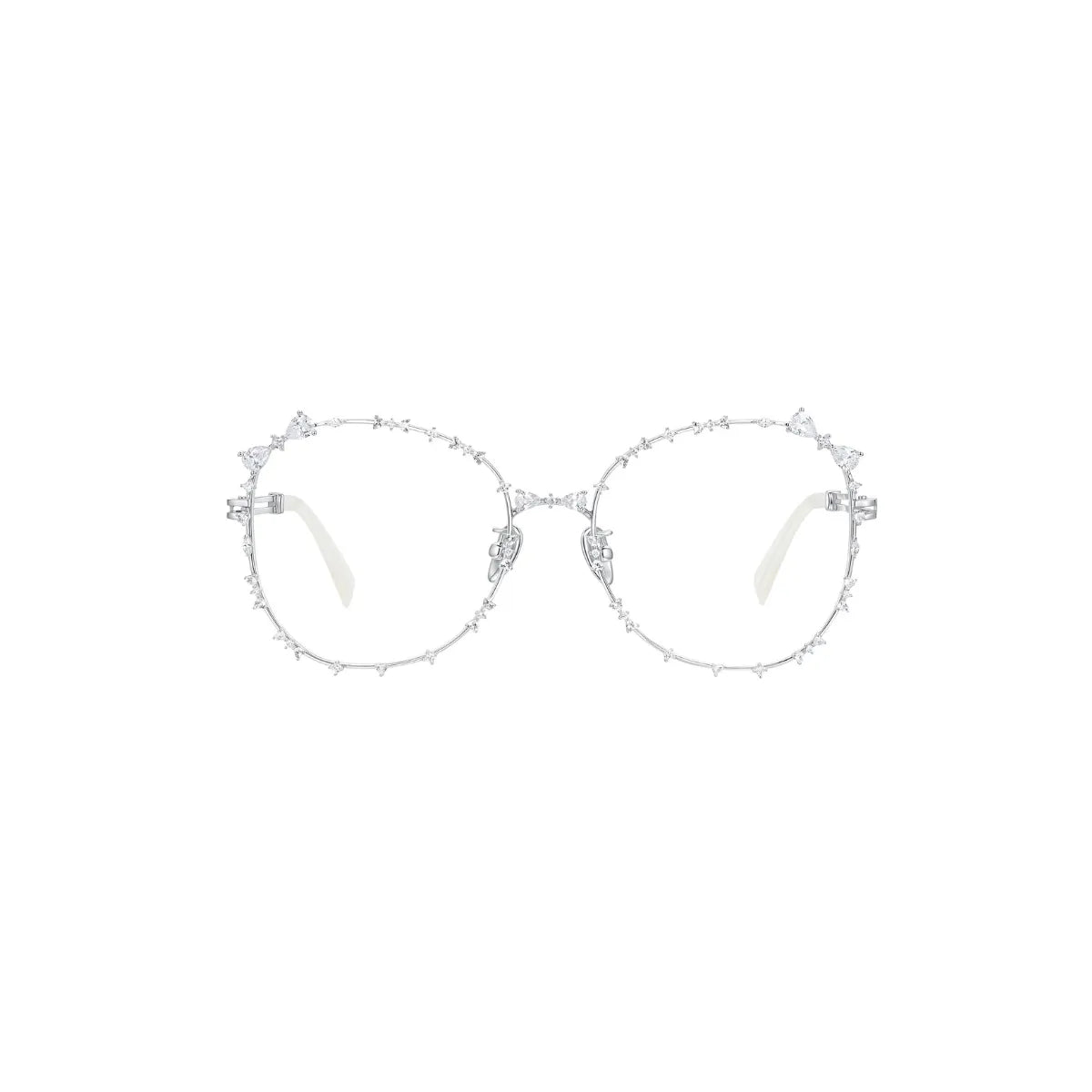 YVMIN Bitter Salty Glaze Large Frame Glasses Silver