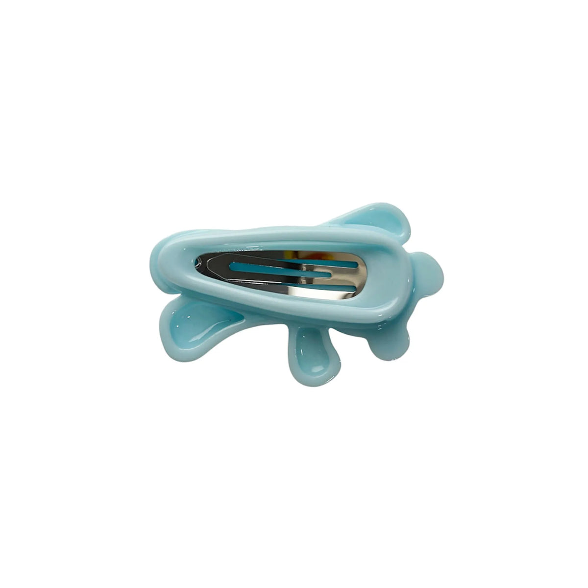 Side view of YVMIN Glasses Bear Hair Clip in Blue