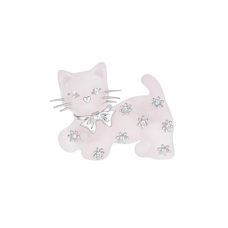 YVMIN Kitten Hair Clip in Pink detail