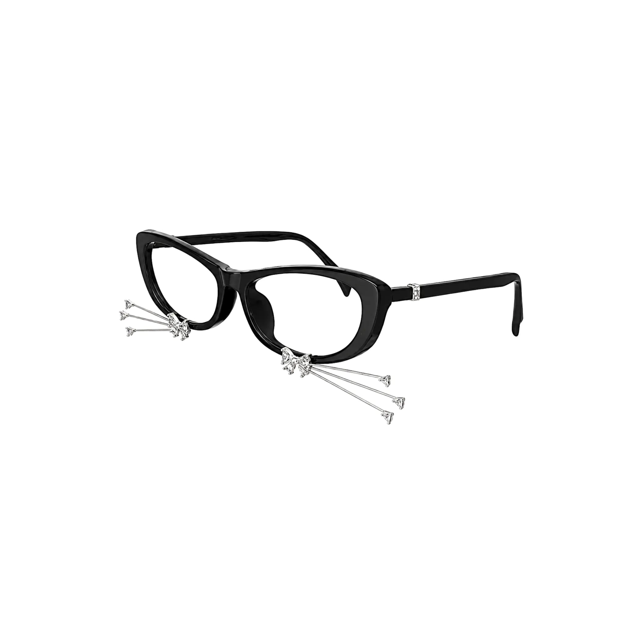 YVMIN Kitten Whisker Glasses in Silver