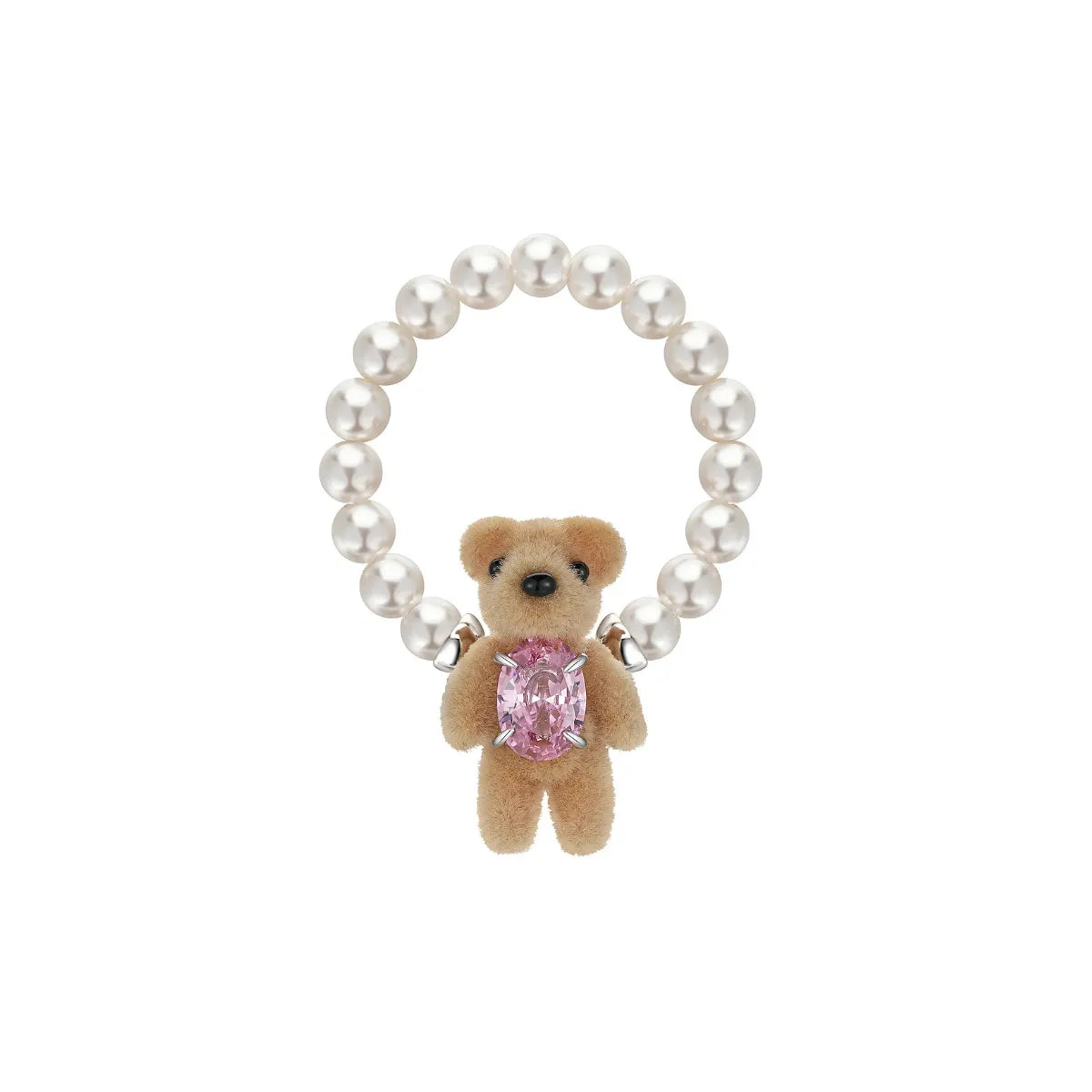YVMIN mini bear pearl ring