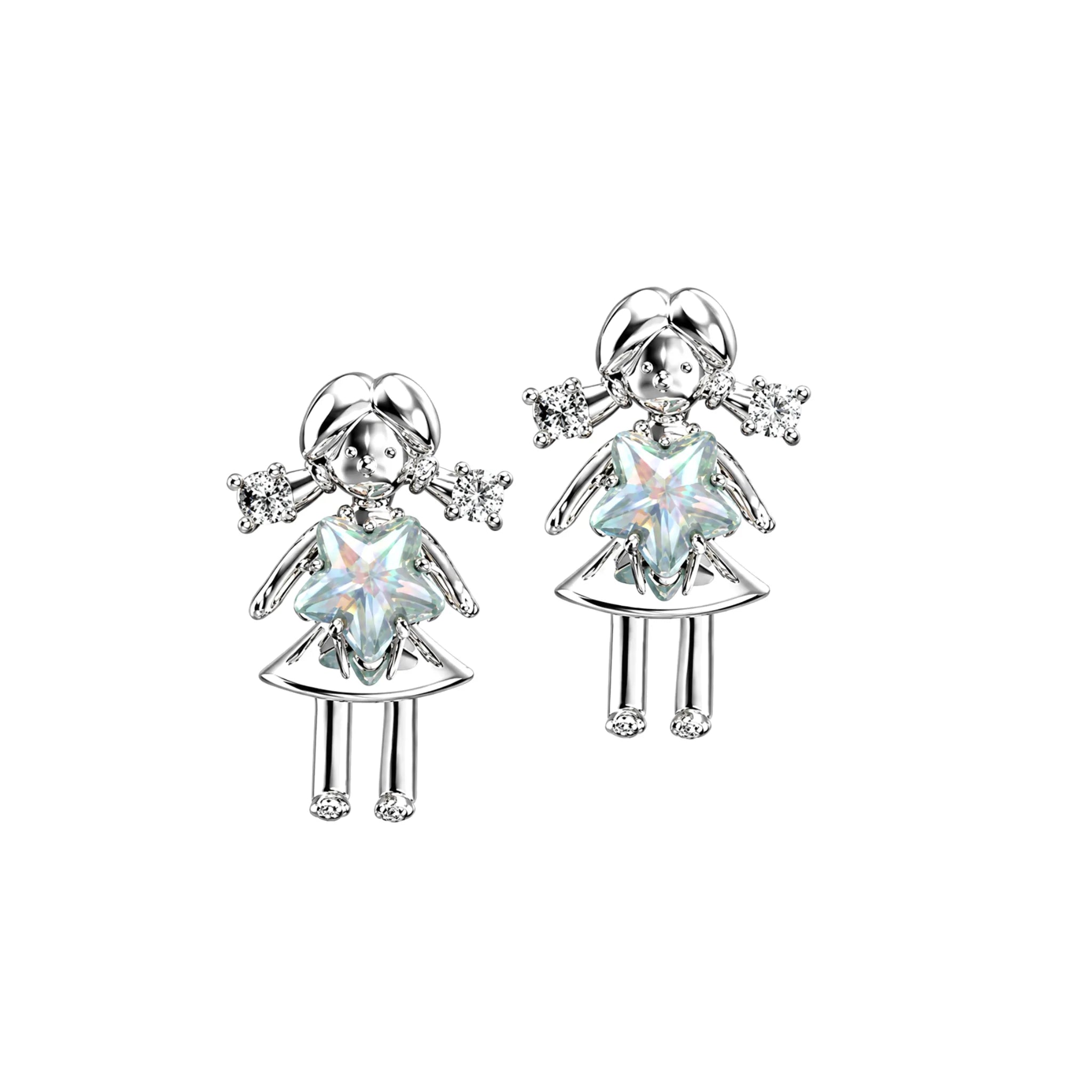 YVMIN Mini Girl Earring in White