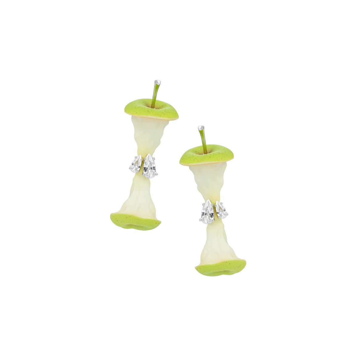 YVMIN Paradise Apple Core Earring Green