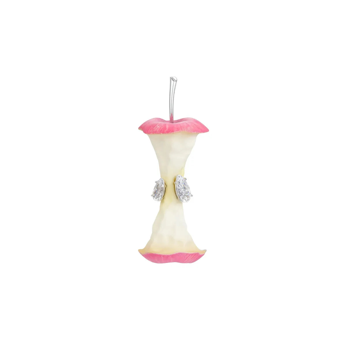 Single YVMIN Paradise Apple Core Earring Red