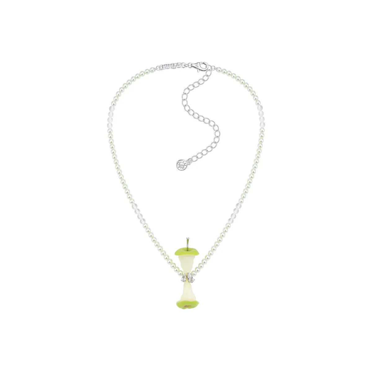 YVMIN Paradise Apple Core Pearl Necklace Green