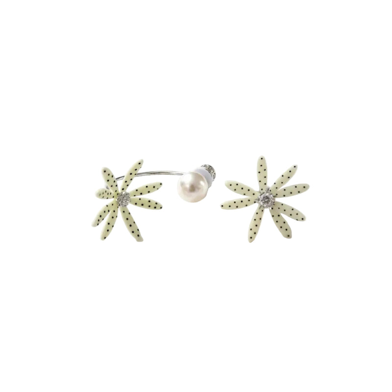 YVMIN Paradise Daisy Pearl Earring Dot