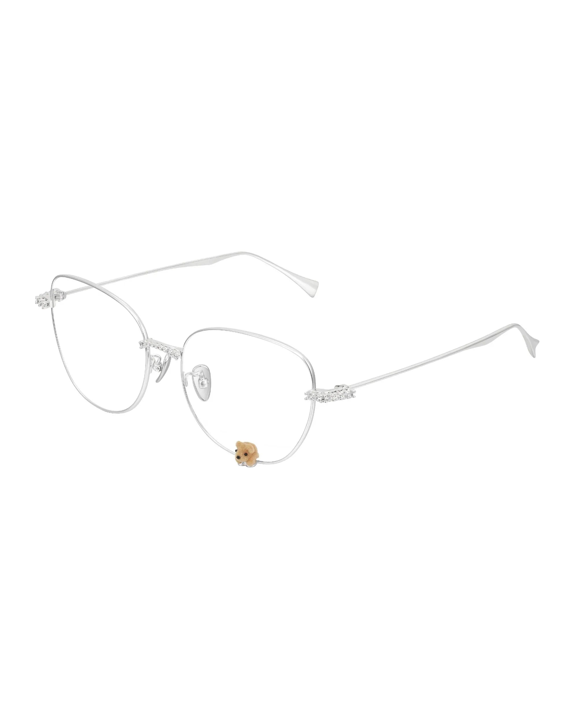 YVMIN Paradise Flocked Bear Decoration Glasses available at LAY Bangkok