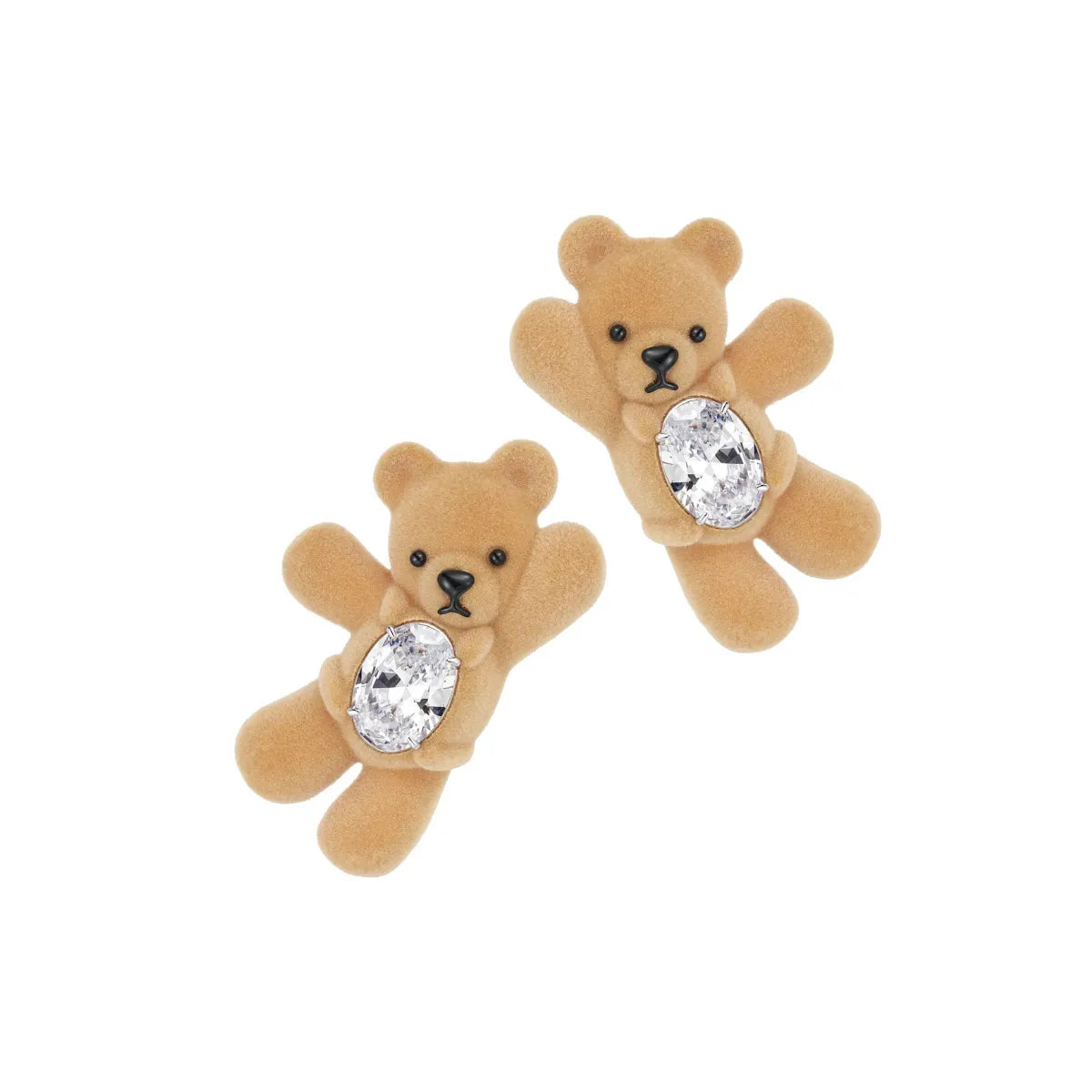 YVMIN Paradise Greeting Bear Gemstone Hair Clip