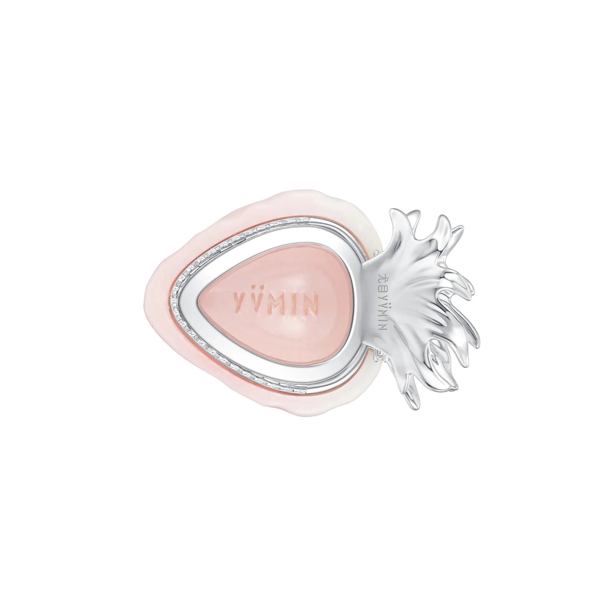 Back view of YVMIN Paradise Strawberry Hair Pin in Pink