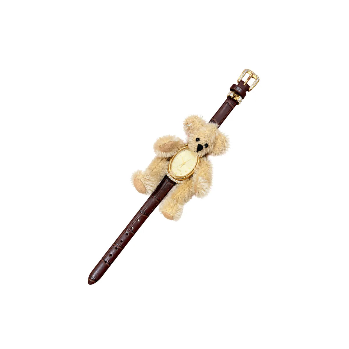 YVMIN Pearl Bear Meteor Watch Gold front view