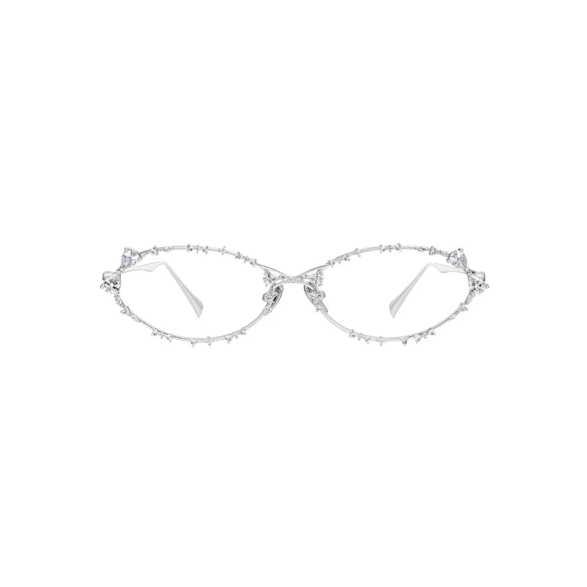 YVMIN Ripple Bitter Salty Glaze Glasses in Silver
