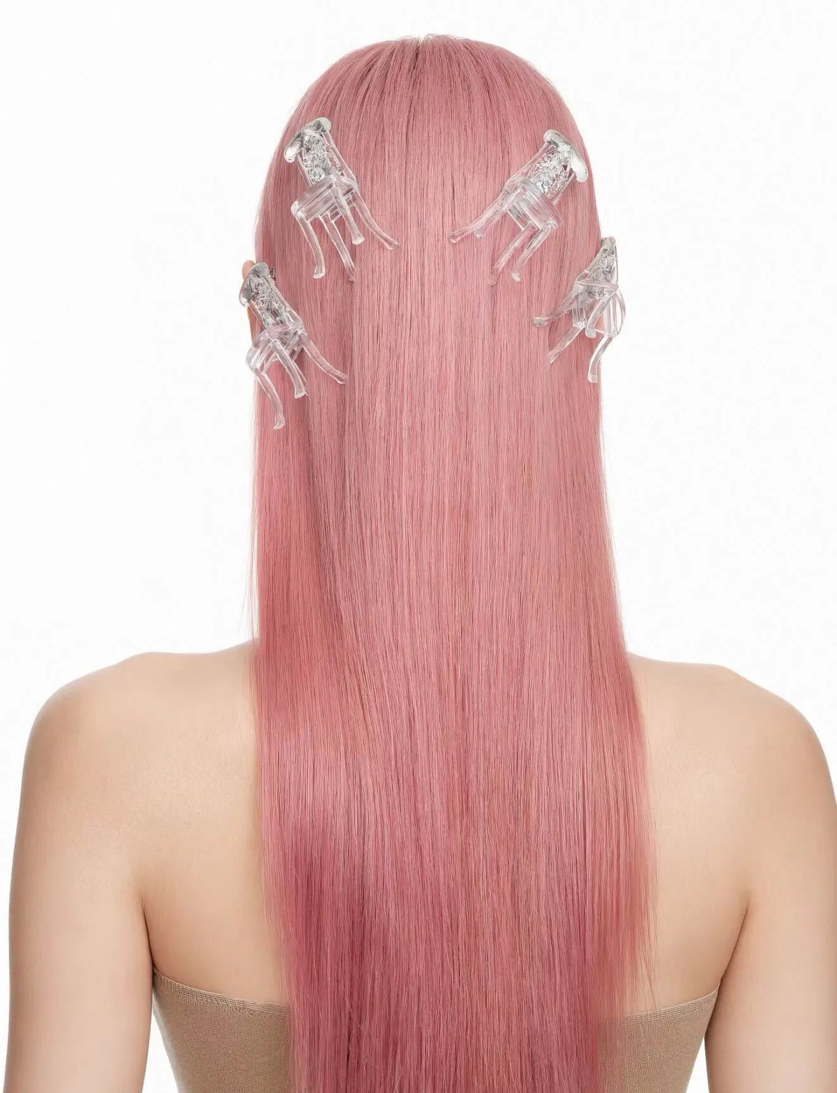 YVMIN X Ashley Williams Chair Hair Clip Transparent worn